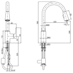 Kohler K-21367K-4-CP TAUT 下拉式廚房龍頭 (拋光鍍鉻)